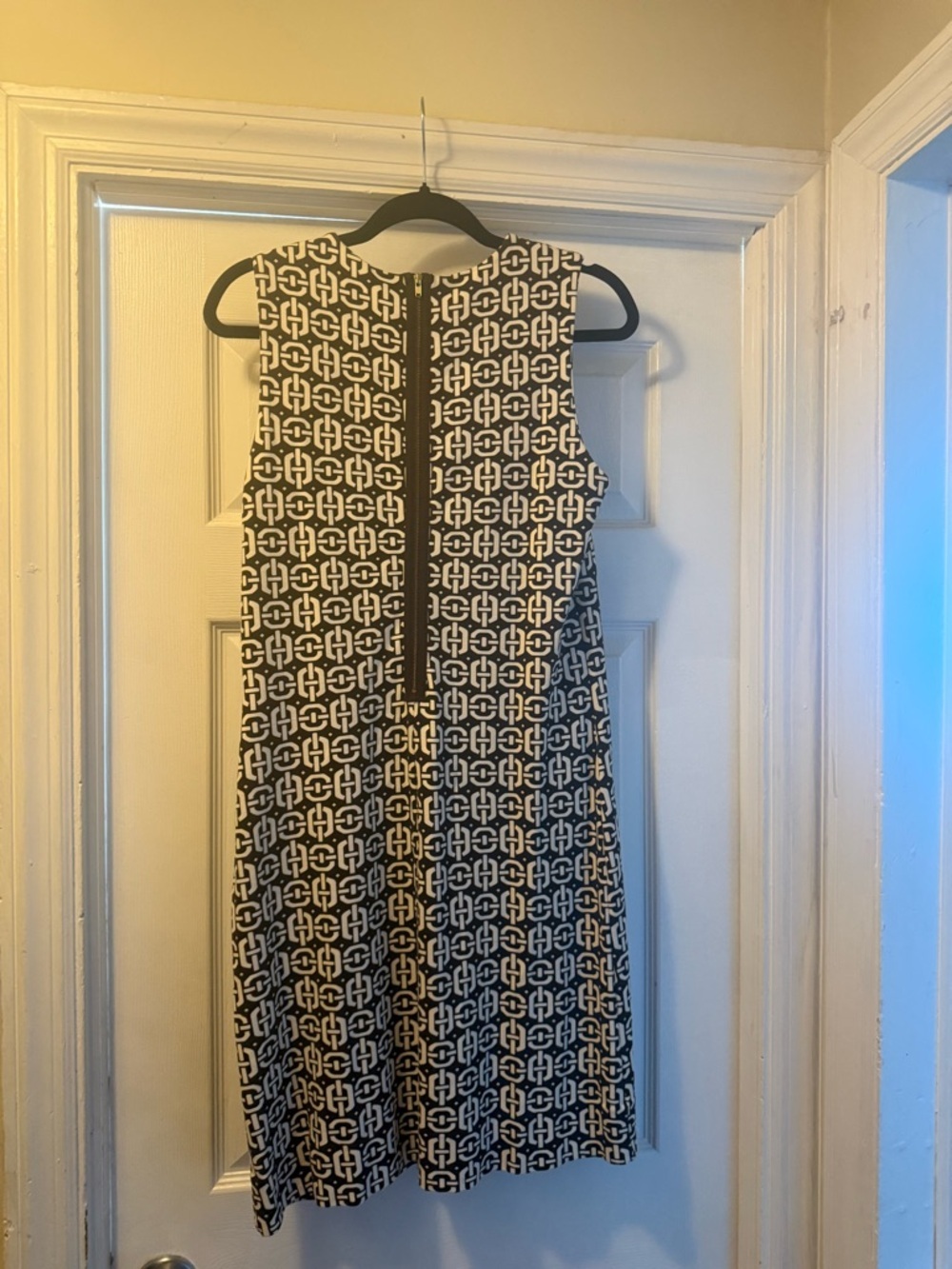 Banana Republic Brown & White Geometric Dress - Picture 3 of 10